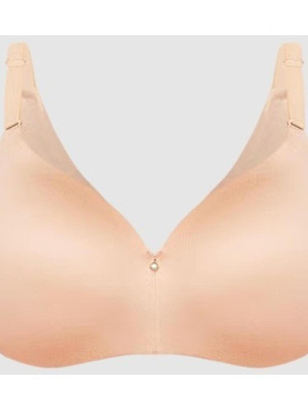 Cacique 40DD $69 Lightly Lined Balconette Bra Beige Nude Underwire